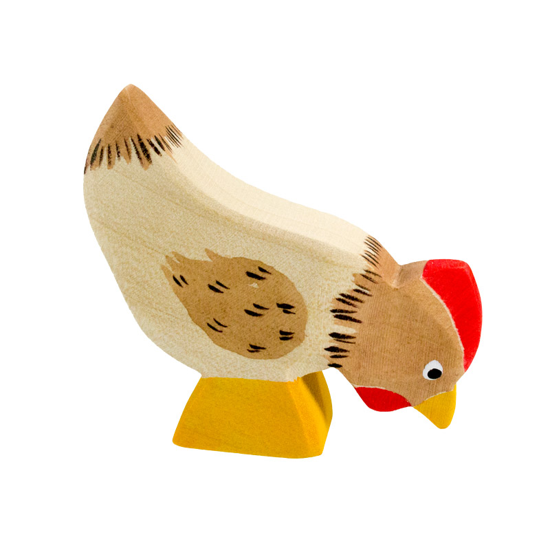 Hahn 3D Holzbausatz Hühner Huhn Holz Vögel Vogel Steckpuzzle Tier Holzpuzzle Bau 