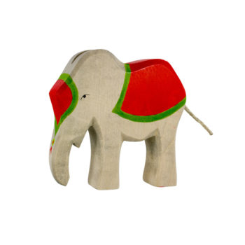 Holzspielzeug - Elefant mit Sattel
