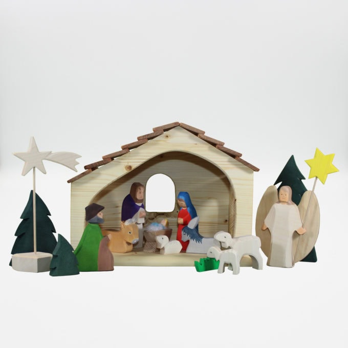 Weihnachtskrippe im 16-teiligen Set – Bild 2