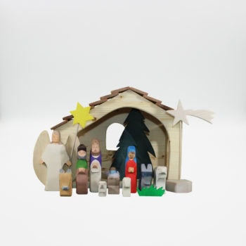 Weihnachtskrippe im 16-teiligen Set