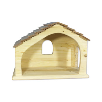 Holzspielzeug - Stall/Krippe mit Fenster