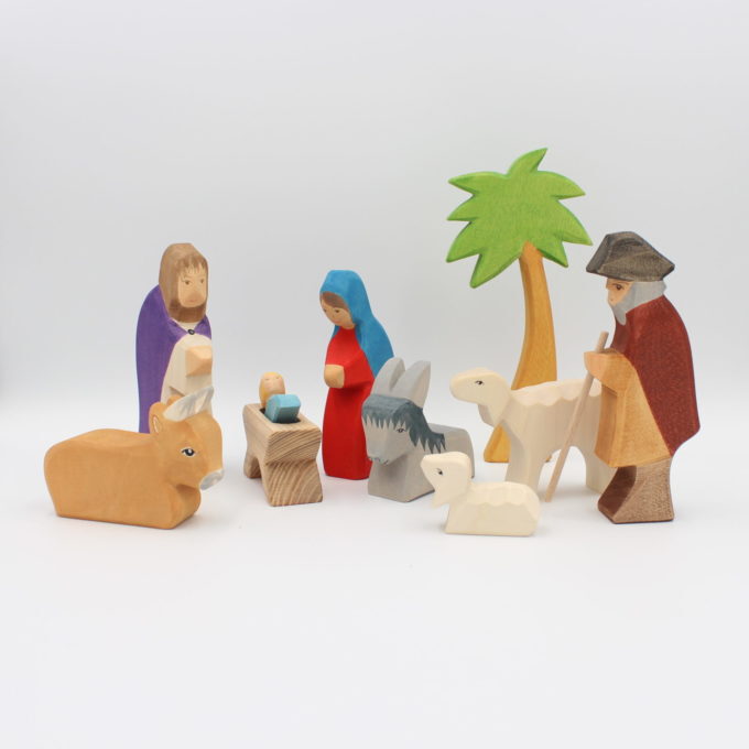 Weihnachtskrippe im 11-teiligen Set – Bild 2