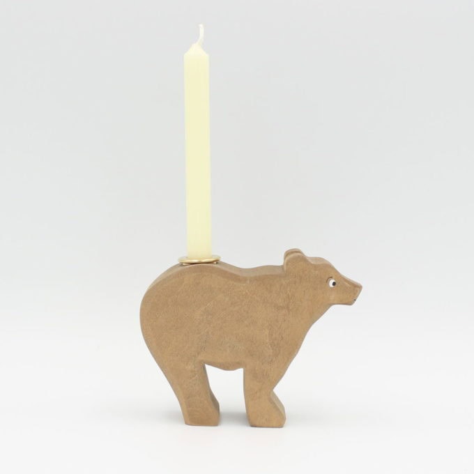 Bär für Steckfigur / Kerze – Bild 3