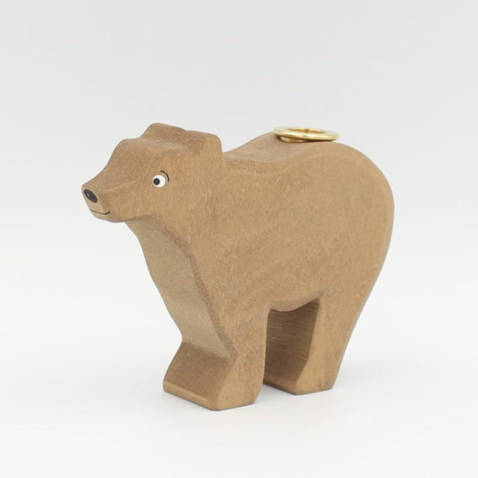 Bär für Steckfigur / Kerze