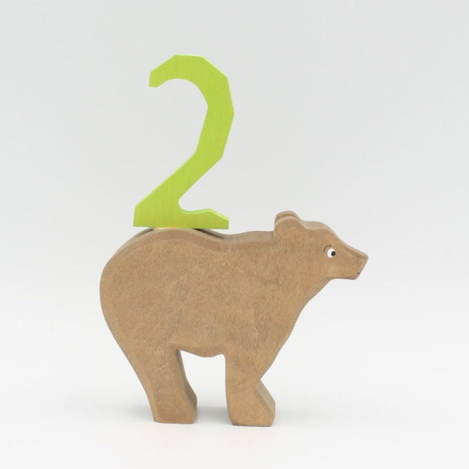 Bär für Steckfigur / Kerze – Bild 4