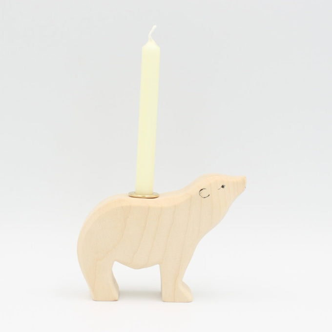 Eisbär für Steckfigur / Kerze – Bild 3