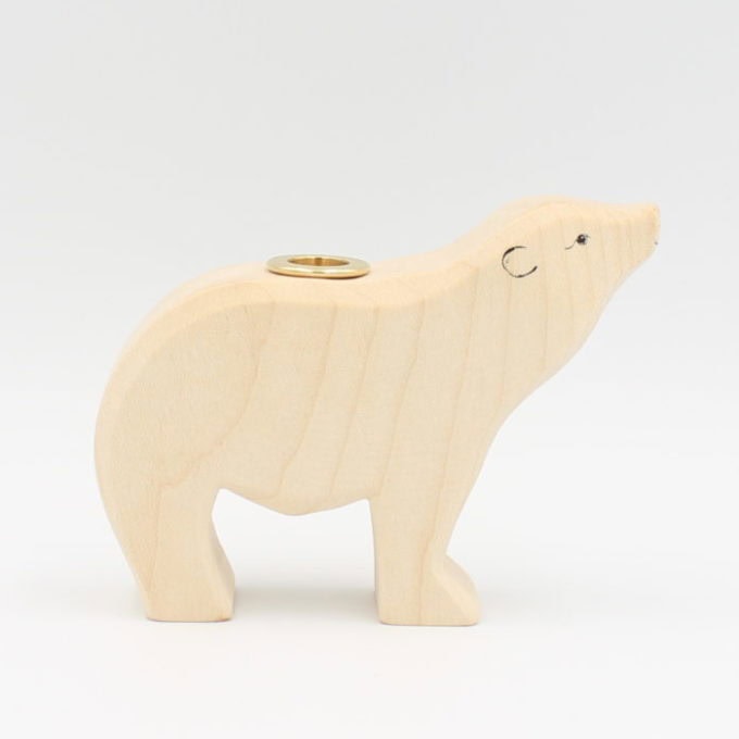 Eisbär für Steckfigur / Kerze – Bild 2