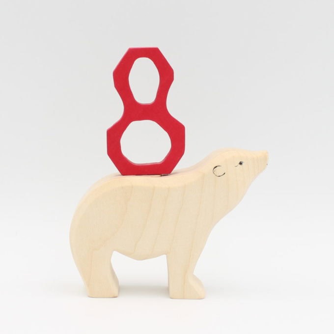 Eisbär für Steckfigur / Kerze – Bild 4