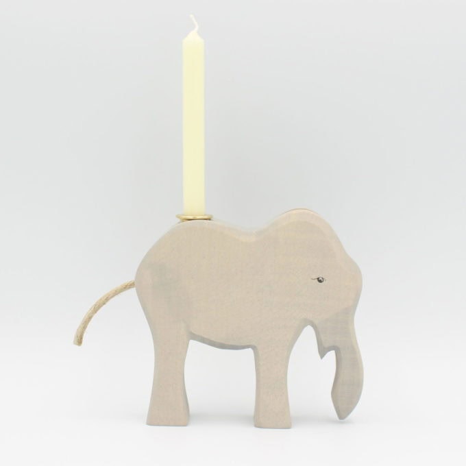 Elefant für Steckfigur / Kerze – Bild 3