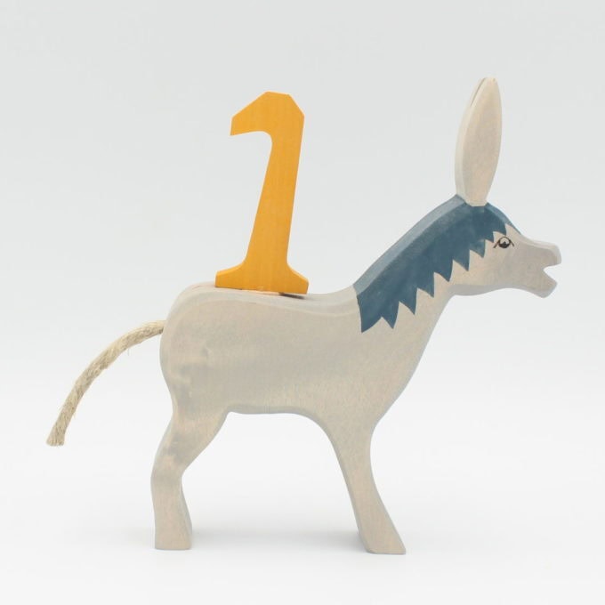 Esel für Steckfigur / Kerze – Bild 4